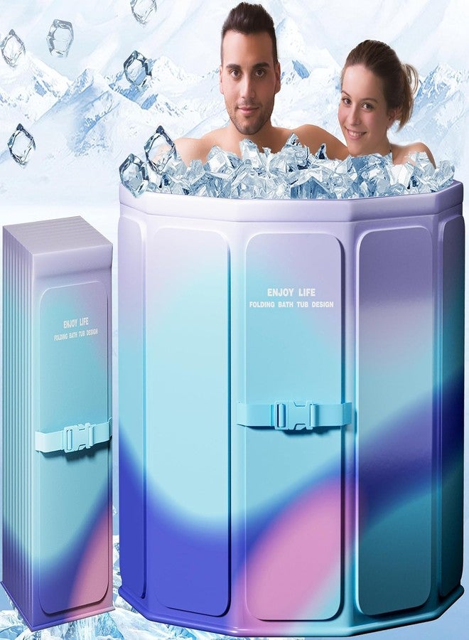 Deoxys Portable Bathtub, Folding Tub, No Assembly Required, Spa Bathtub, Compact, For Home, Soaking Type, Simple Bath, Suitable for All Ages - Image 1